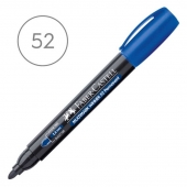 Перманентен маркер Faber-Castell, син