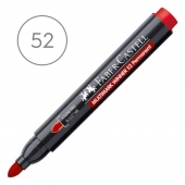 Перманентен маркер Faber-Castell, червен