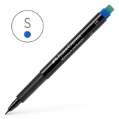 Перманентен маркер Faber-Castell 1523,0.4мм, син