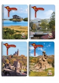 Тетрадка мека корица, А4, спир., 80л, офсет, Нашата България