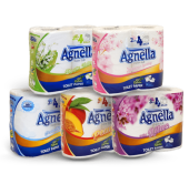 Тоалетна хартия Agnella 4бр, 100% целулоза