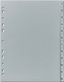 Разделител А4, PVC, 1-12, сив